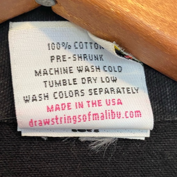 Amazing Drawstrings of Malibu black cotton chore coat— M - Picture 4 of 8
